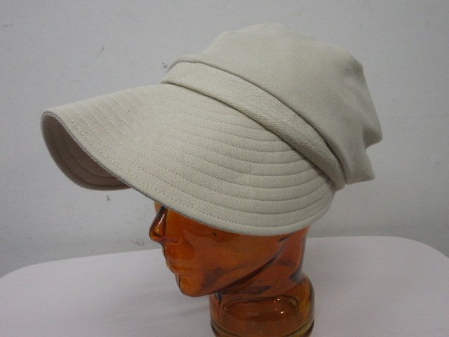 y7009 林八百吉 男女兼用 つば広ハットスタイル帽子 サイズ56-59cm キャップ 帽子 アウトドア帽子の画像1