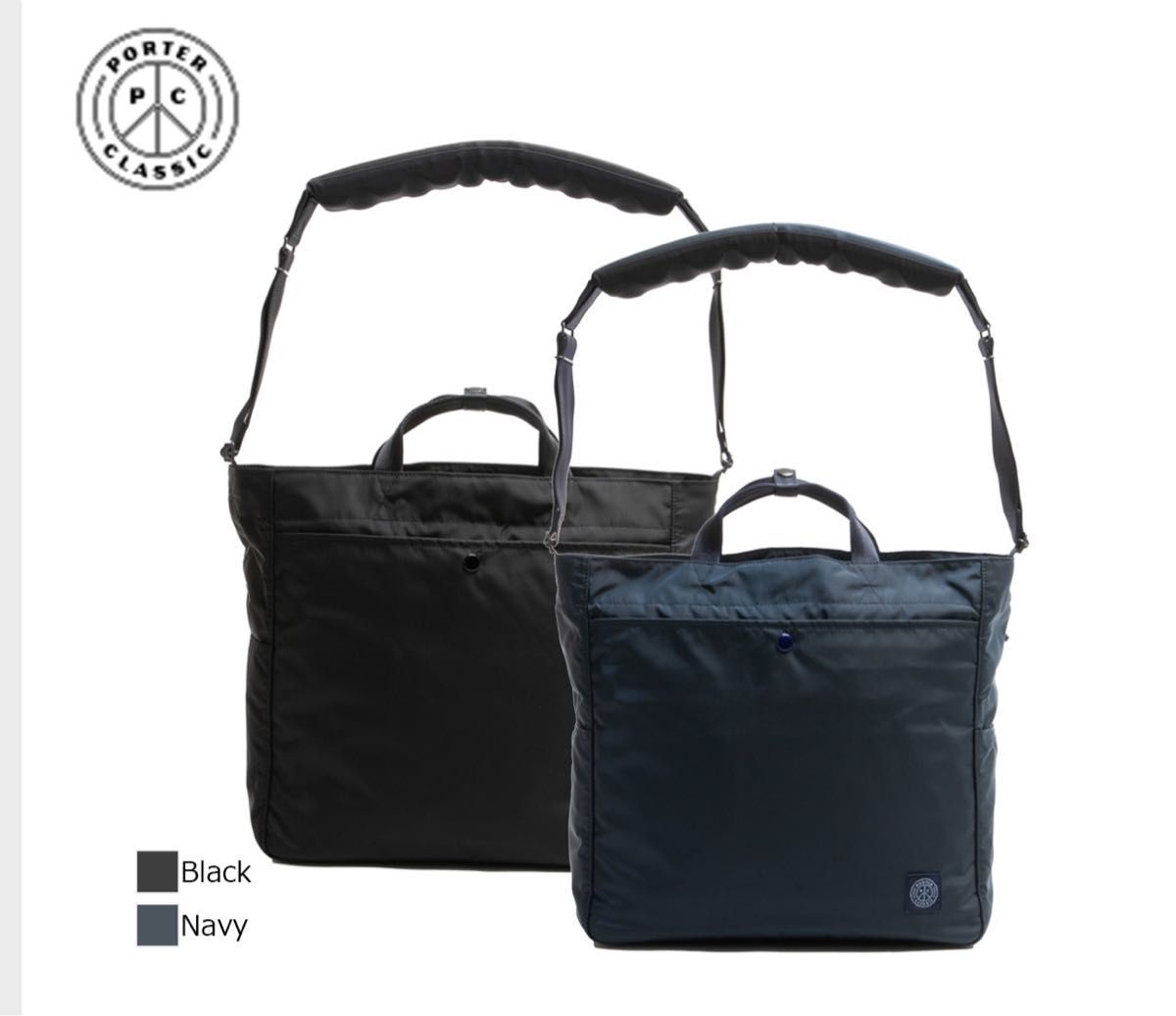 ポータークラシック RECYCLE NYLON TOTE BAG トートバッグ NEWTON ブラック