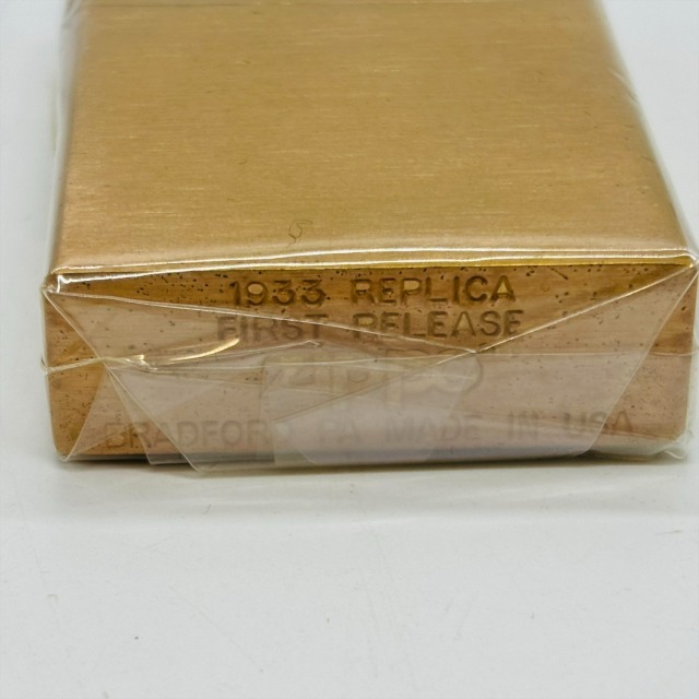 ZIPPO ジッポ オイル ライター 無地 1933 REPLICA FIRST RELEASE ファーストレプリカ 煙草 タバコグッズ 1円 箱付き 着火未確認 包装 15109_画像6