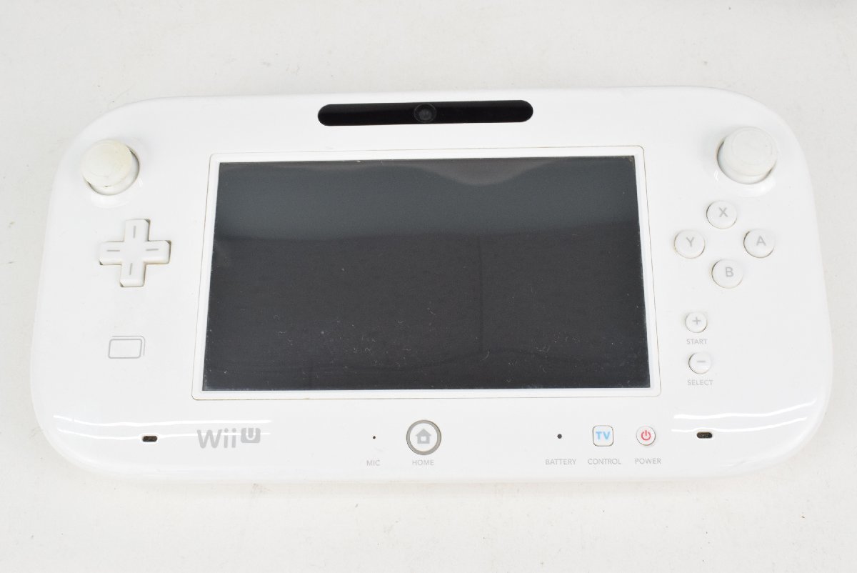 WiiU 本体 32GB ホワイト セット 通電 現状品 Nintendo 任天堂_画像5