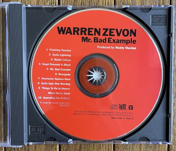 ◆Warren Zevon - Mr. Bad Example ウォーレン・ジボン／ワディ・ワクテルWaddy Wachtelプロデュース_画像3