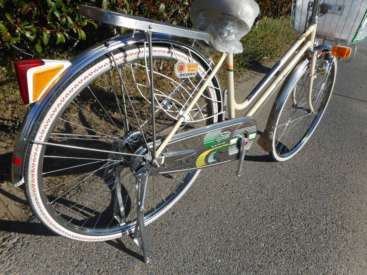 当時物　セミステンレス　ゼブラ自転車　２６吋　ゼブラ　オパ－ル　ステンレスリム　スポ－ク　ケ－ス　キャリア－_画像6
