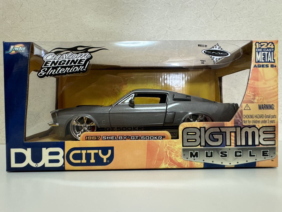 BIGTIME MUSCLE 1/24スケール ’67 SHELBY GT-500KR ガンメタ_画像1