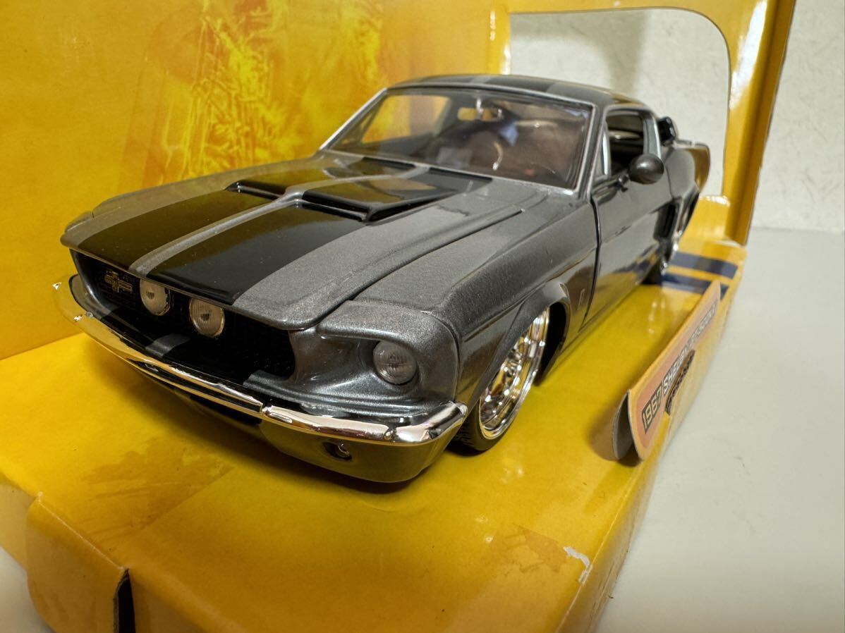 BIGTIME MUSCLE 1/24スケール ’67 SHELBY GT-500KR ガンメタ_画像6