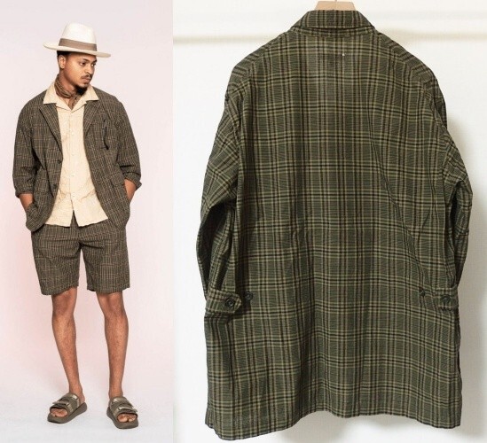 22SS Engineered Garments エンジニアードガーメンツ Loiter Jacket Cotton Madras Check ロイター ジャケット XS マドラス チェック_画像2