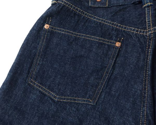 TCB jeans 20's Jeans サスペンダーボタン シンチバックベルト デニム W31の画像9