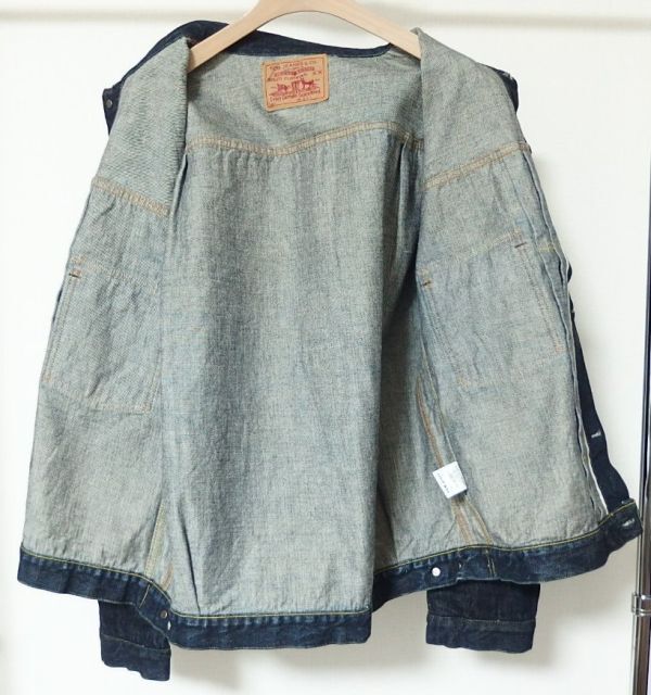 TCB jeans 旧モデル 50's Jacket 2ND TYPE デニム ジャケット Gジャン 44 サイドパネル仕様_画像3