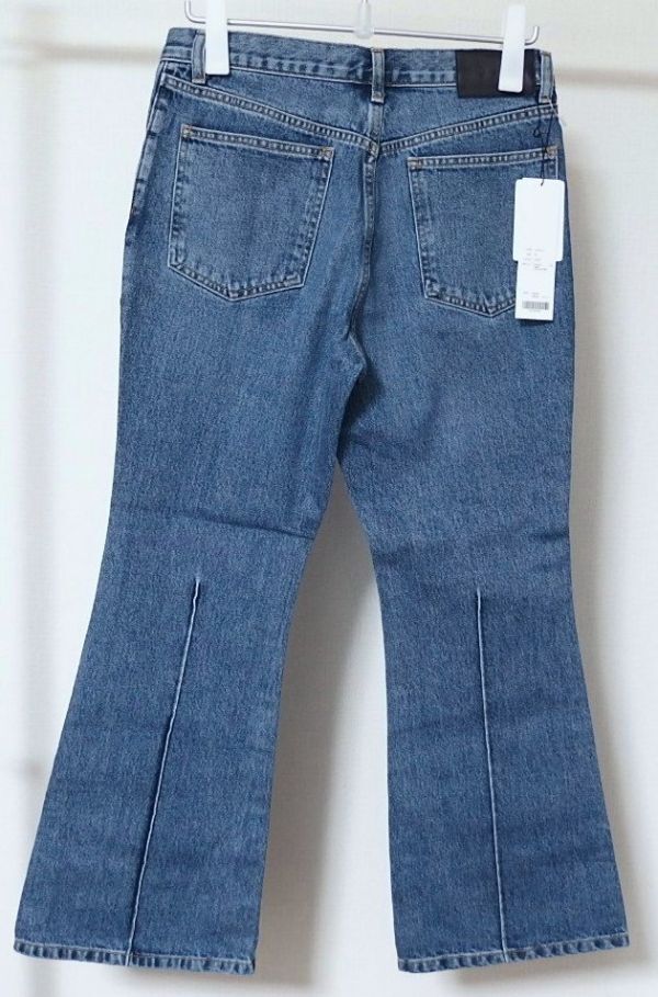 23AW JOHN LAWRENCE SULLIVAN ジョンローレンスサリバン JLS-02-18 WASHED DENIM FLARED PANTS ウォッシュ デニム フレア パンツ 46 INDIGO_画像2