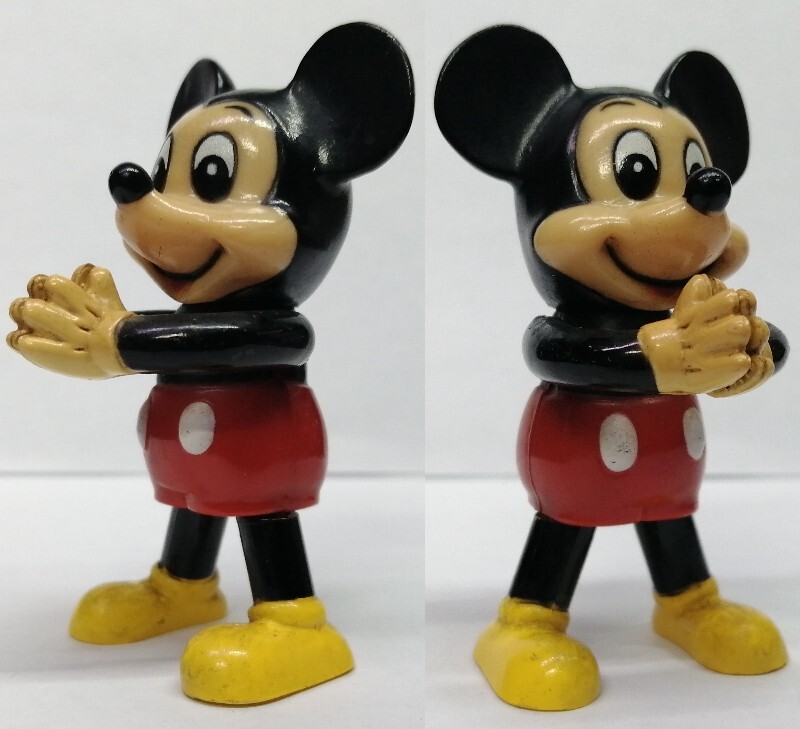 ミッキーマウス　メモスタンド　TOMY　日本製　 Disney ディズニー ミッキー　当時物　レトロ　フィギュア_画像2