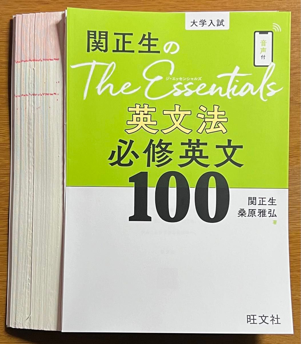 【裁断済】関正生 The Essentials 英文法 必修英文100