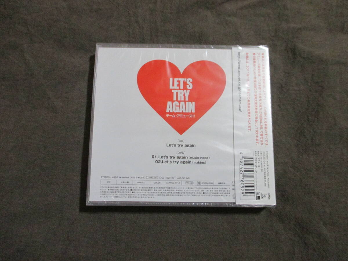 ■チームアミューズ「LET'S TRY AGAIN」（CD＋DVD）スペシャルステッカー入り