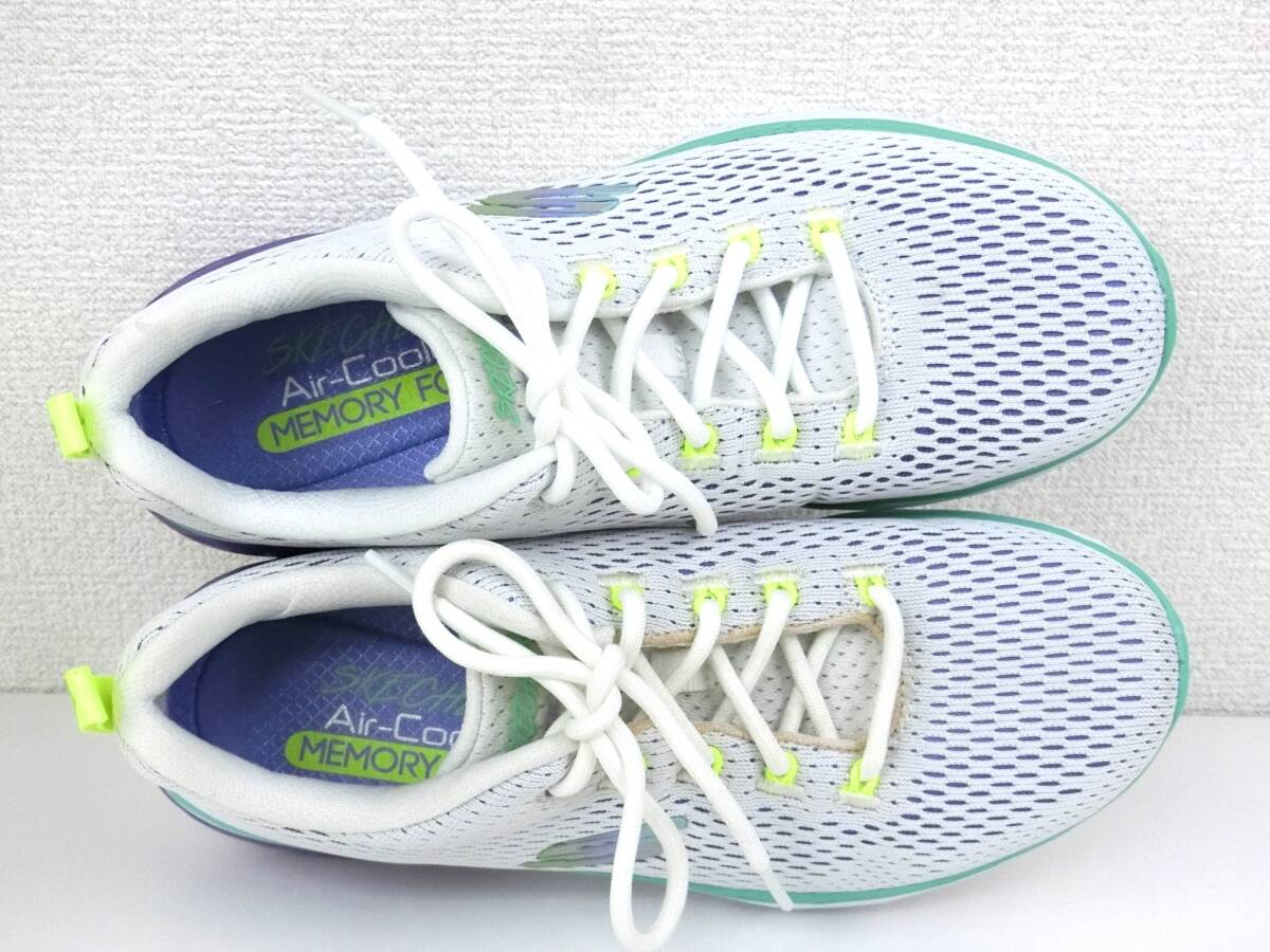 【訳あり未使用】SKECHERS GLIDE-STEP SPORT 衝撃吸収◎ 軽量◎ メッシュスポーツシューズ 左23.5cm 右23cm WLVM 定価10,450円【1196】_画像3