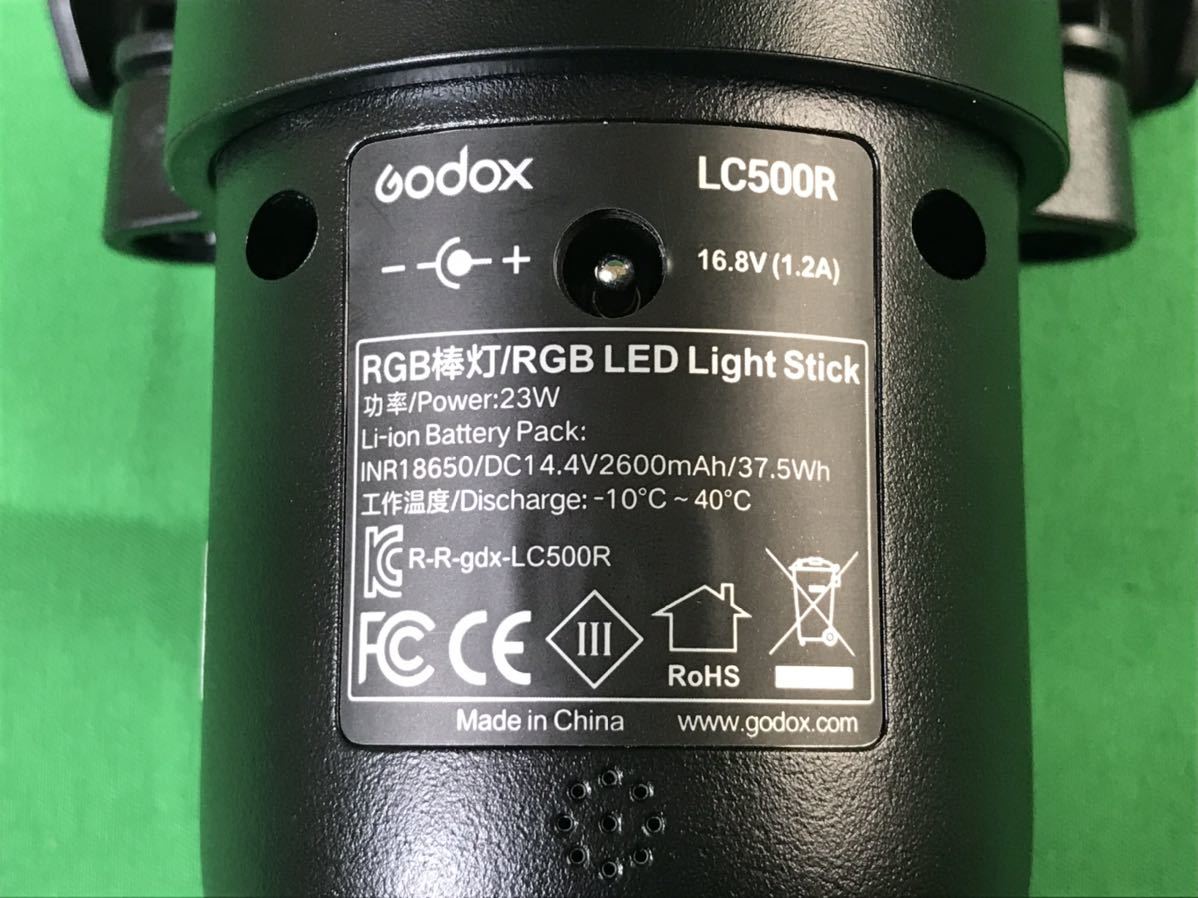 1,000円売切■ 通電確認済 GOBOX LC500R LEDスティックライト 取扱説明書 専用バッグ付き okoy-2524432-316★N1135_画像6