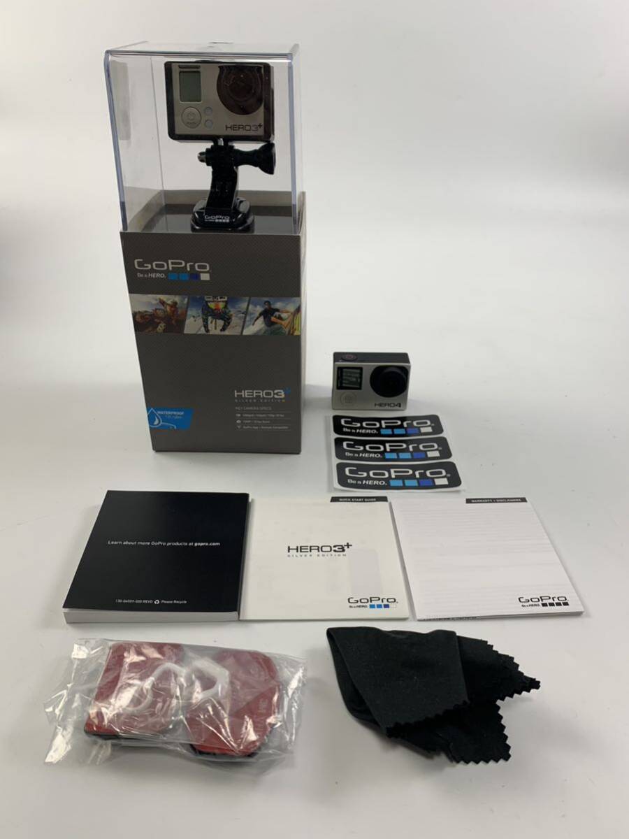 1000円~■★通電確認のみ★GoPro ゴープロ HERO 3+ HERO4 ウェアラブルカメラ 2点セット まとめ★okoy2564683-238★t8955の画像1