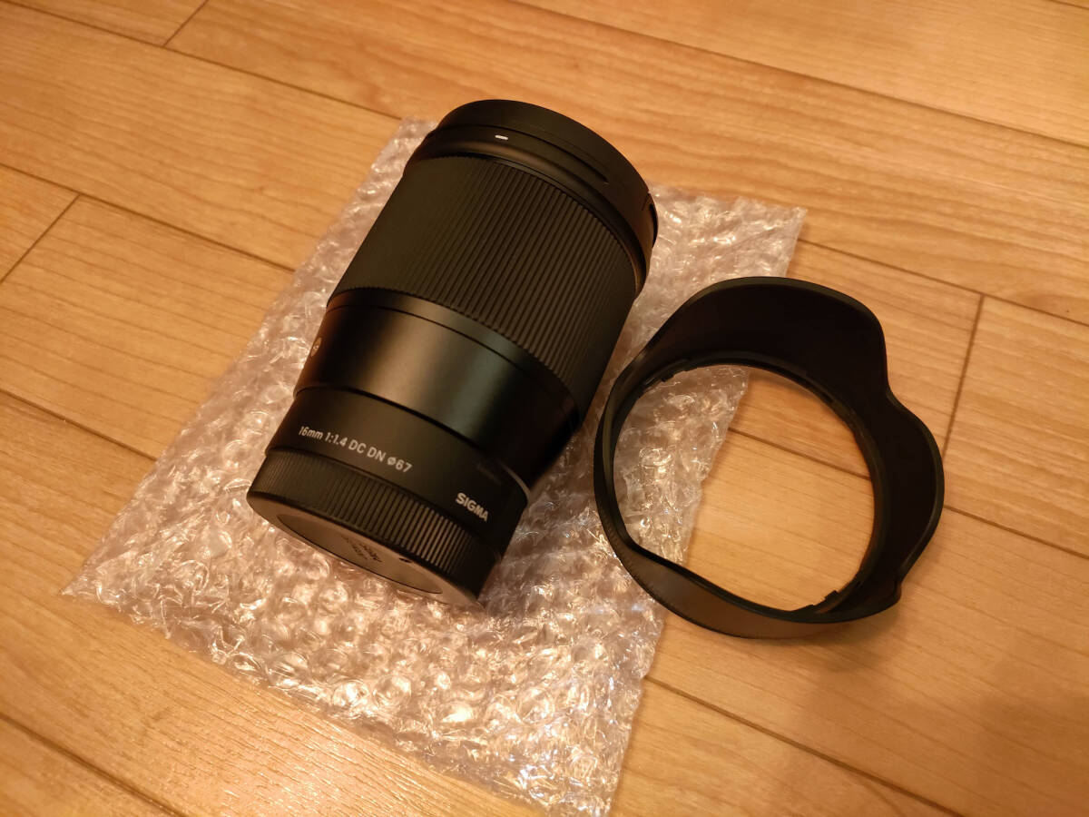 新品☆ SIGMA シグマ レンズ 16mm F1.4 DC DN 単焦点 Sony Eマウント_画像1