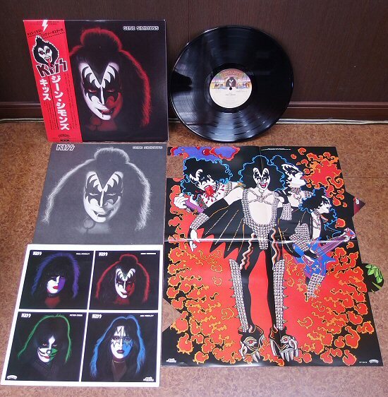 ★LP「キッス ジーン・シモンズ ソロ KISS GENE SIMMONS」帯、ジグソー・ポスター付 1978年 良好美品！_画像1