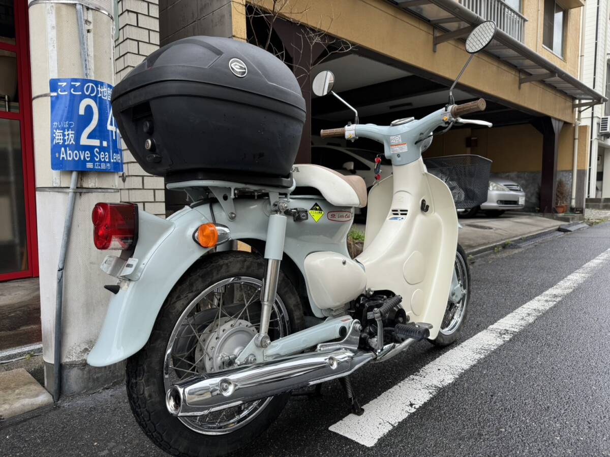 広島市中区発☆1円スタート売り切り ホンダAA01型 リトルカブ FIモデル セル付き4速 美車 エンジン好調 自賠責付鍵と登録書類ありの画像3