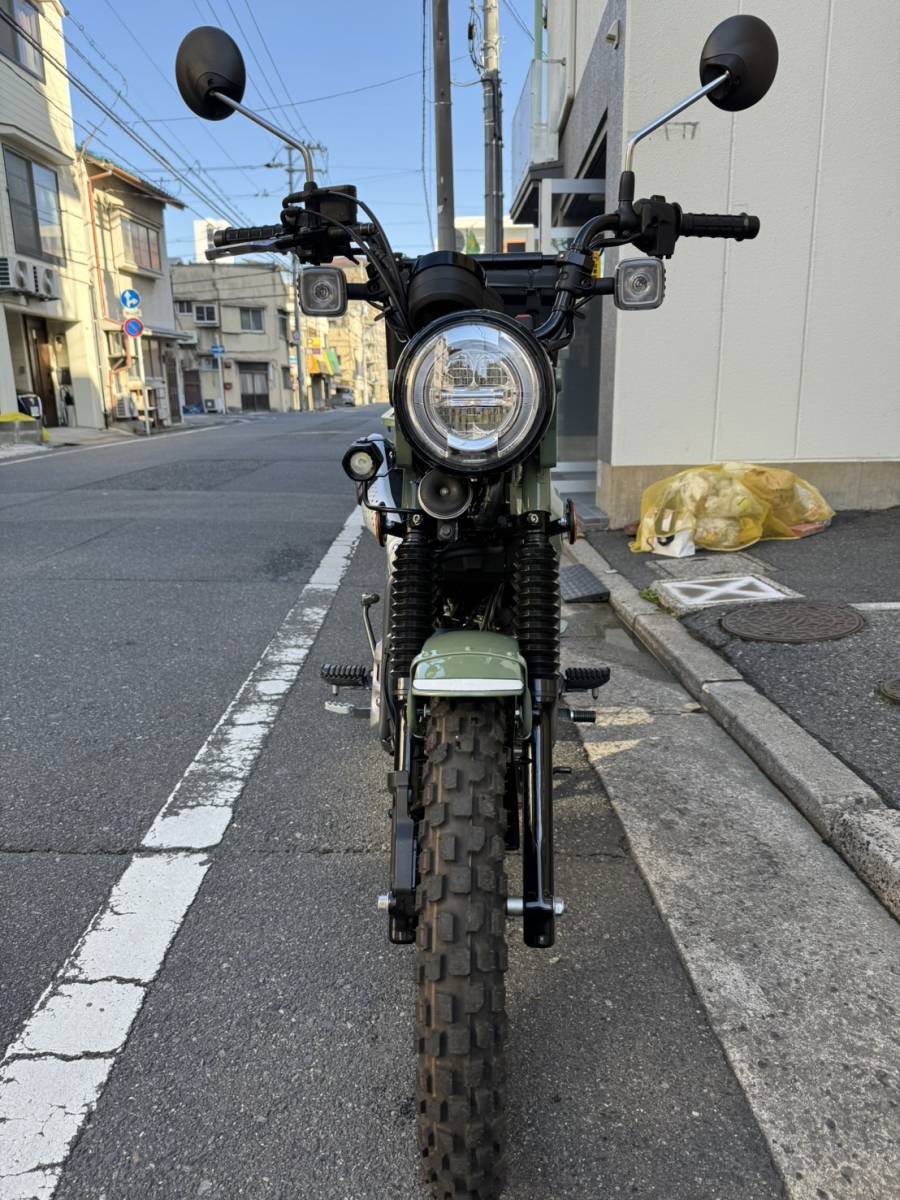 広島市中区発☆1円スタート売り切り JA65 ホンダ ハンターカブCT125 1オーナー車 1214km 機関良好 極上車 カスタムあり 鍵と登録書類ありの画像6