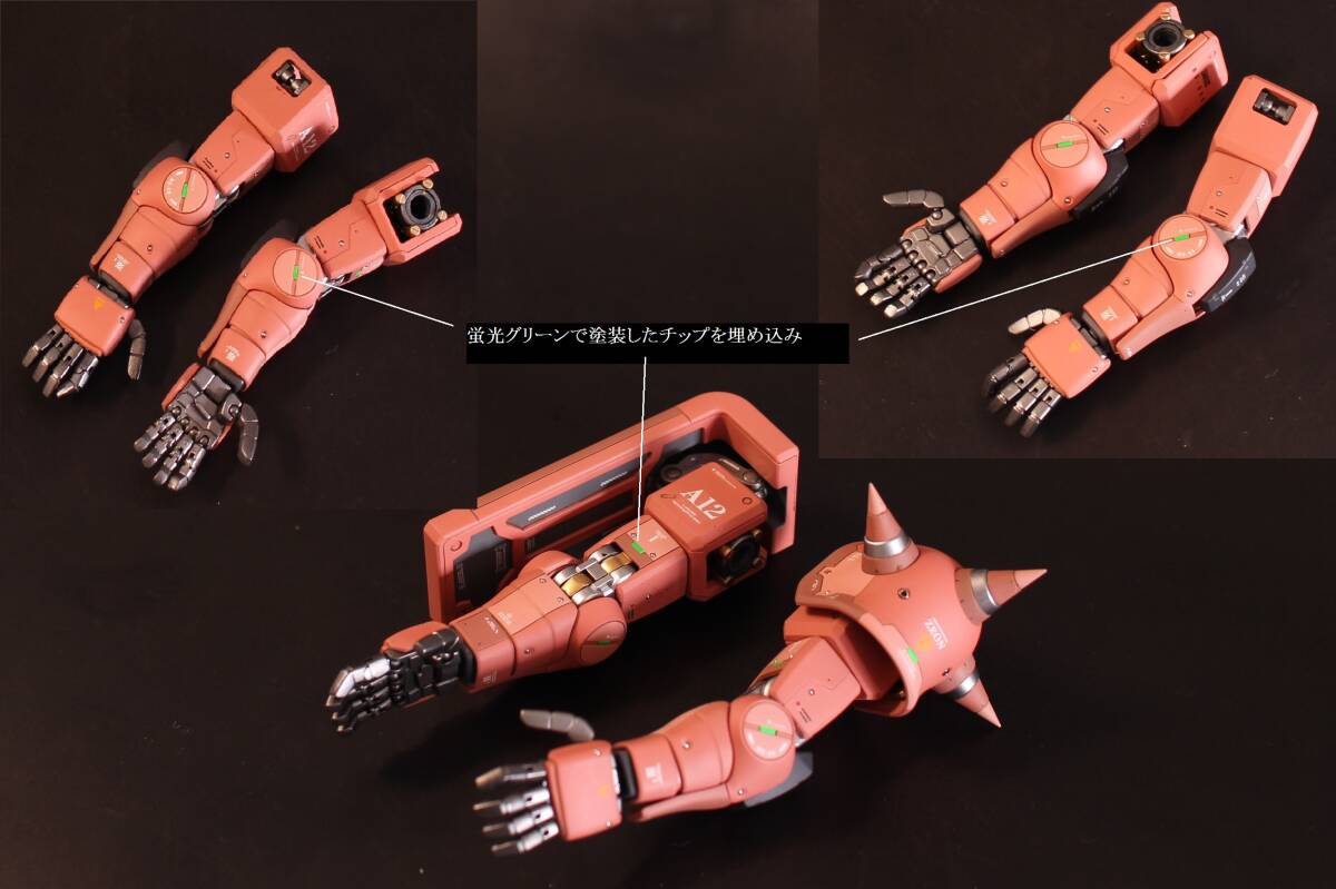 MG 1/100 シャア専用ザク ver2.0 完成品　改修　MS-06S ZAKUⅡガンプラ　ジオン　ガンダム_画像8