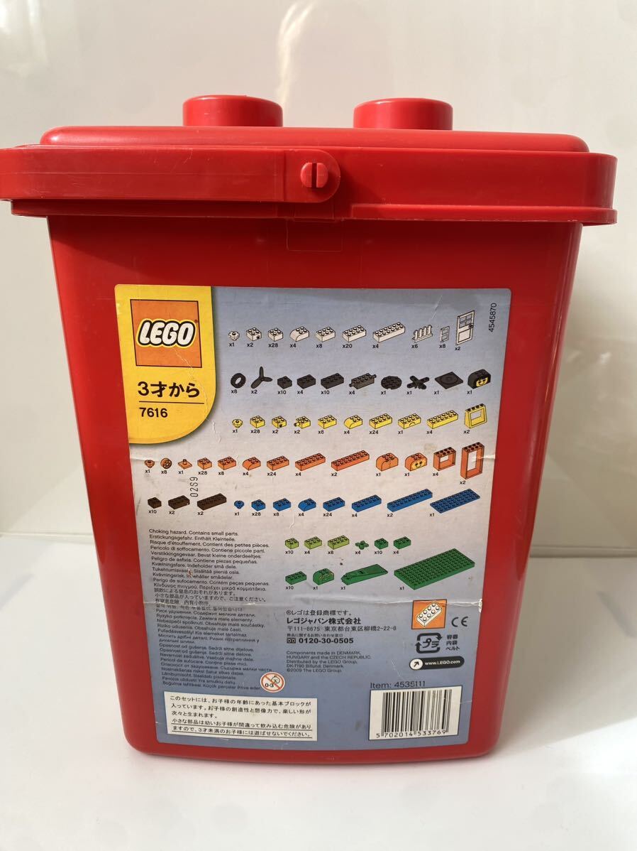 レゴ (LEGO) 基本セット 赤いバケツ (ブロックはずし付き) 7616 おまけのブロック人形付きの画像4