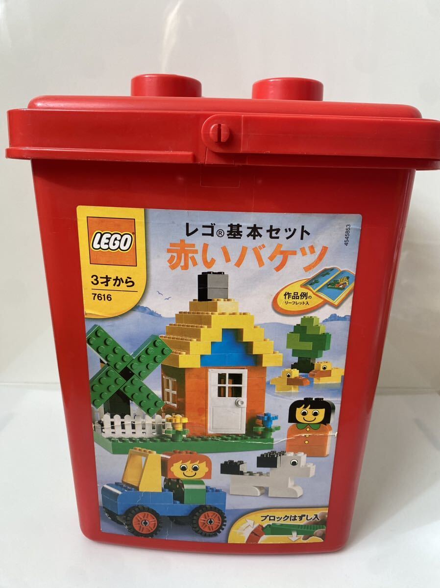 レゴ (LEGO) 基本セット 赤いバケツ (ブロックはずし付き) 7616 おまけのブロック人形付きの画像1