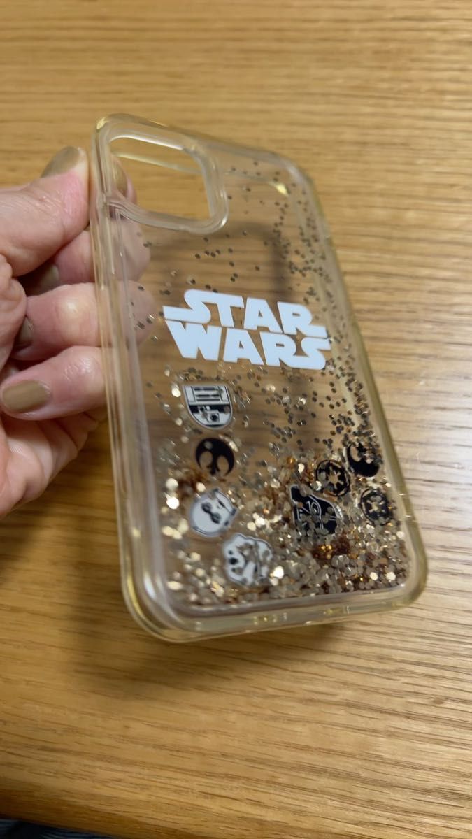 iPhone 12mini スマホケース カバー スターウォーズ　star wars ラメ入り