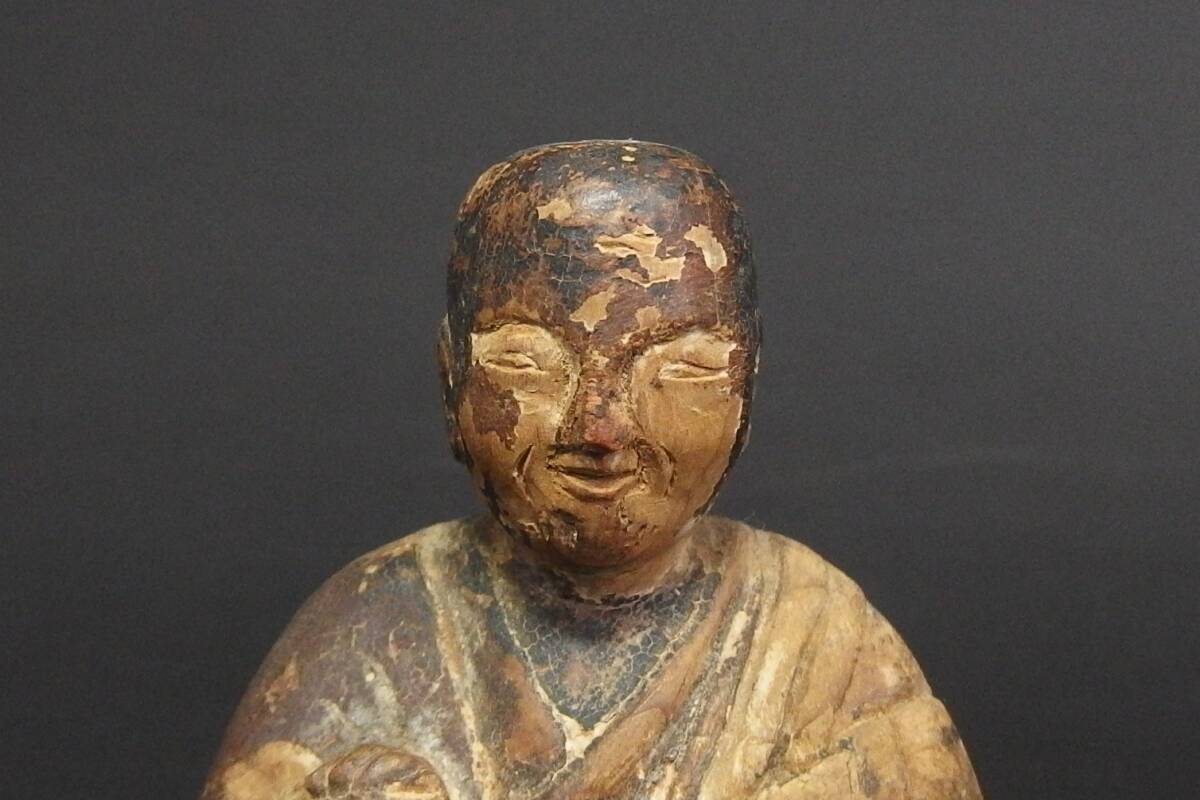 【240325②】鎌倉～江戸時代 古木彫り仏像三体 仏教美術の画像9