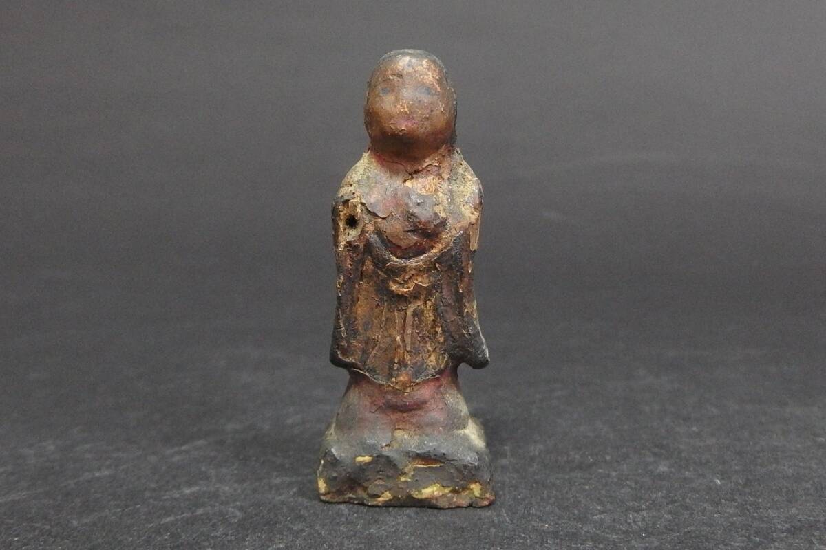【240325②】鎌倉～江戸時代 古木彫り仏像三体 仏教美術の画像2