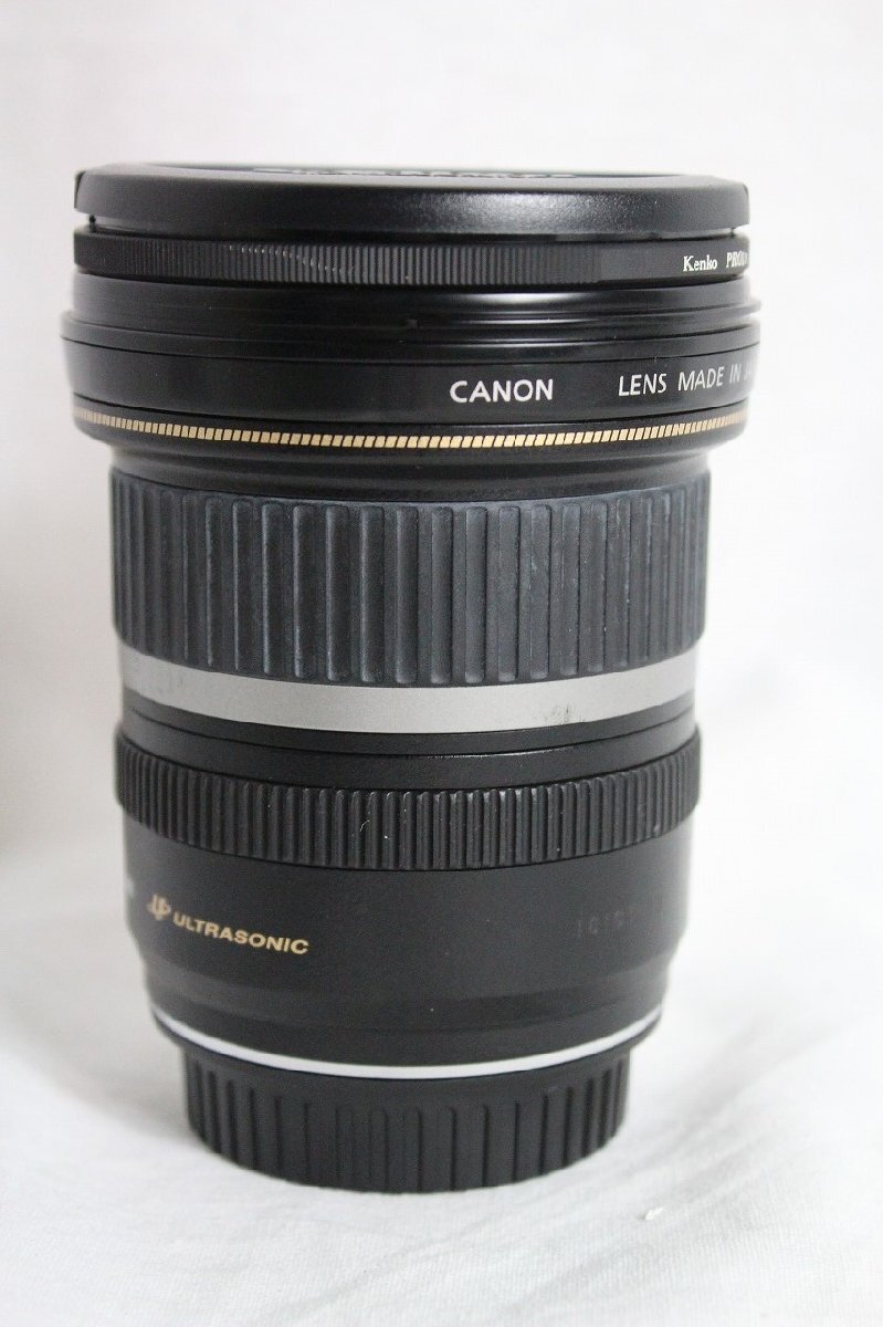 [6sP03001F]*1 jpy start *canon Canon * lens *ZOOM*10-22.*1:3.5-4.5*EF-S*ULTRASONIC*USM*Φ77.* cap attaching * present condition goods 