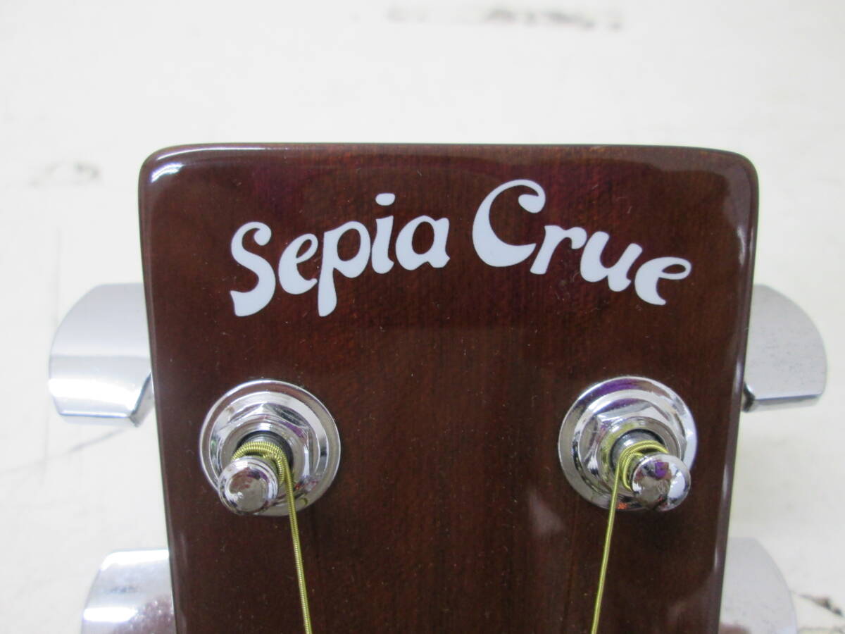 (13)☆セピアクルー Sepia Crue フォークギター アコースティックギター F-130/TS ソフトケース付き 美品 _画像9