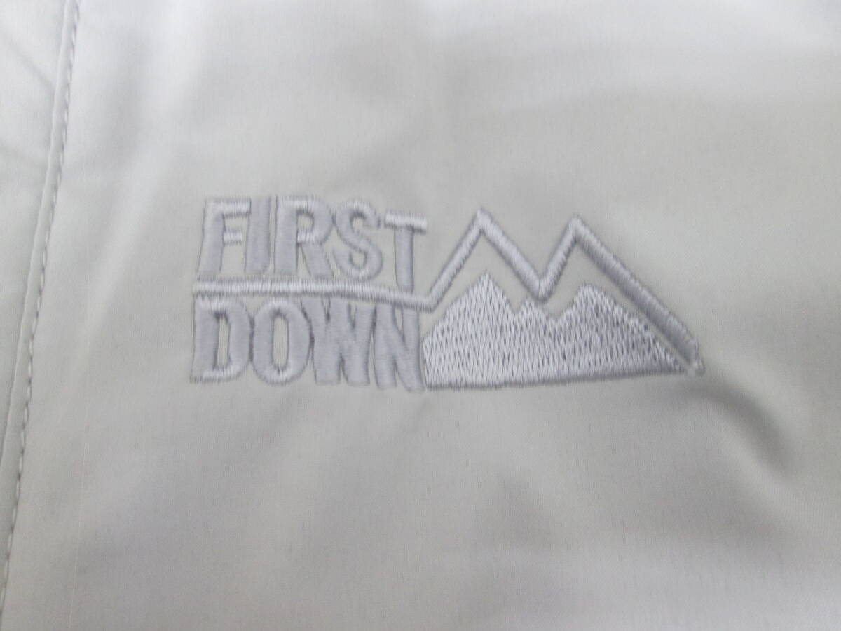 (15)♪ファーストダウン FIRST DOWN メンズ 中綿 ジャケット 裏起毛 ライトグレー サイズM_画像9