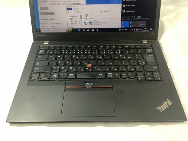 お宝アキバ/中古品7日保証 AC付属 Wi-Fi 充電99％5h ThinkPad T470s 14.0型 Core i5-7300U 大容量メモリ16 SSD256 Win10Pro 梱80 小2391の画像4