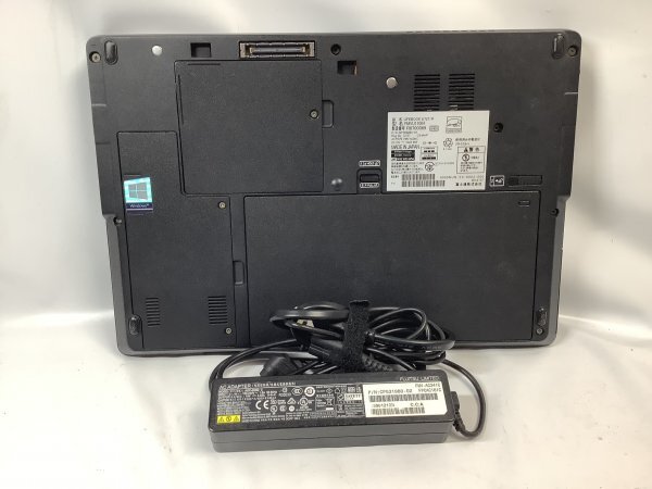 お宝アキバ/中古動作品7日保証 AC付属 Wi-Fi 充電100％で4h LIFEBOOK U727/R 12.5型 Win10Pro Core i3-7100U メ8 SSD256 梱80 小9024_現品画像です