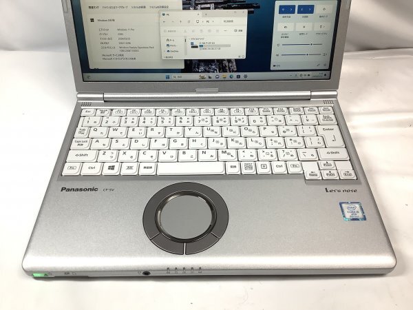 お宝アキバ/中古動作品7日保証 AC付属 Wi-Fi 充電100％12h CF-SV８ 12.1型 Win11P64 Corei5-8365U メ8 SSD256 累計6590h 梱80 小8196_現品画像です