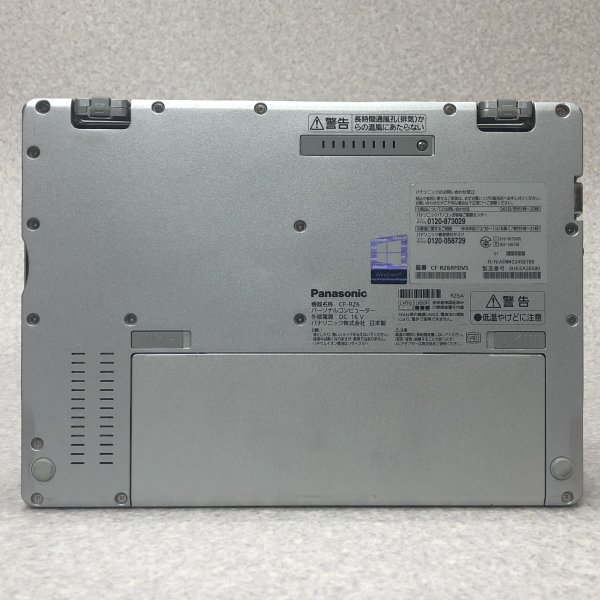 お宝アキバ/動作品7日保証 AC付 Wi-Fi カメラ 充電94％2h CF-RZ6RFDVS 10.1型 10P64 i5-7Y57 メ4 SSD256 累計3840h 梱80 大3728_画像は現物です