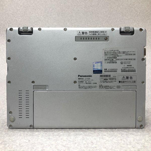 お宝アキバ/動作品7日保証 AC付 Wi-Fi カメラ 充電100％6h CF-RZ6RFDVS 10.1型 10P64 i5-7Y57 メ4 SSD128 累計11440h 梱80 大3679_画像は現物です