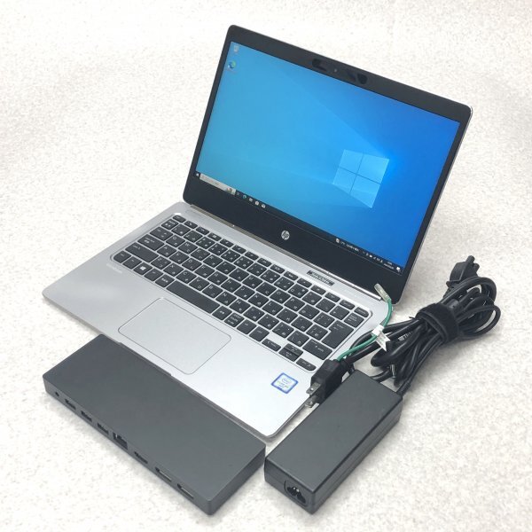 お宝アキバ/中古動作品7日保証 Wi-Fi カメラ ドック 電98％3h HP Folio G1 12.5型 m3-6Y30 Win10Pro SSD128 メ8 梱80 大5946の画像1