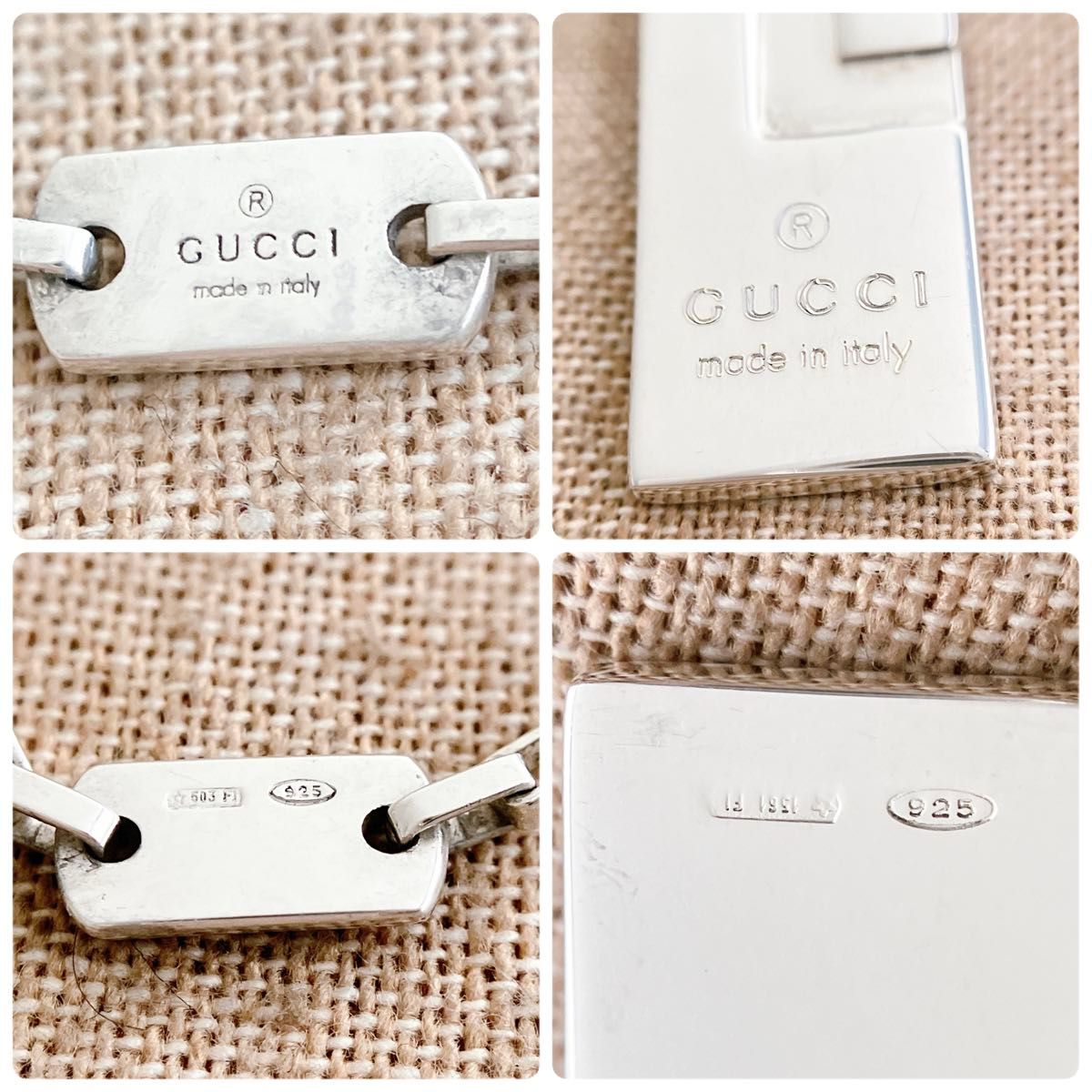 【洗浄済】グッチ GUCCI 925 ネックレス シルバー レディース OT17  ペンダント アクセサリー レディース メンズ