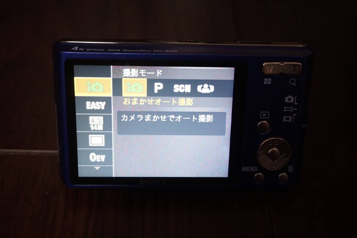 【中古/美品】ソニー　SONY　サイバーショット　DSC-W530(L)　ブルー_画像5