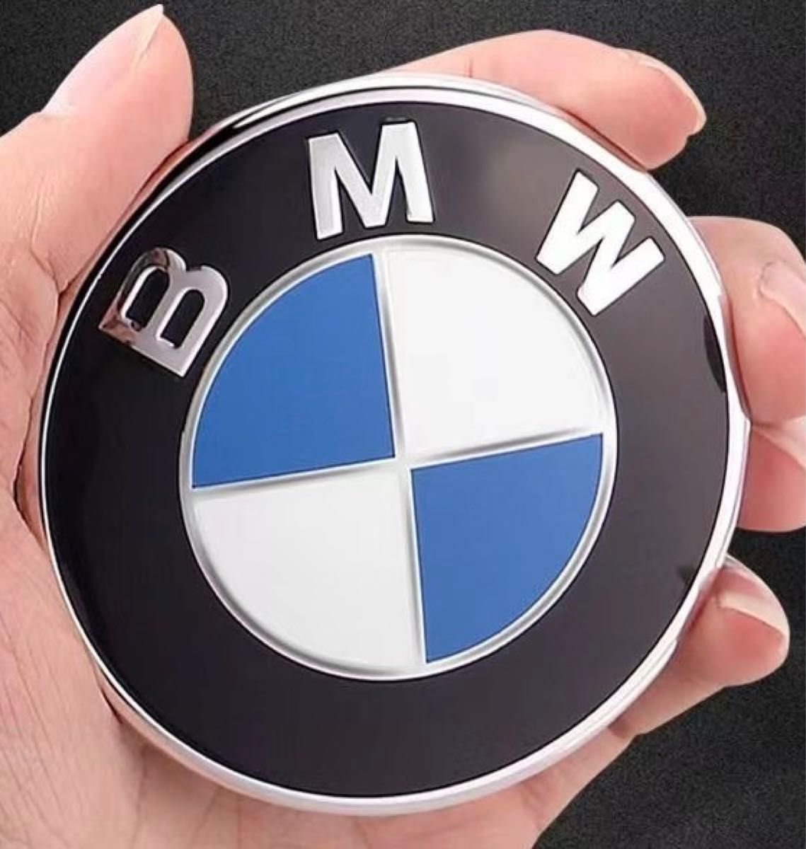 BMW ボンネットエンブレム　マスコット　82mm 青白