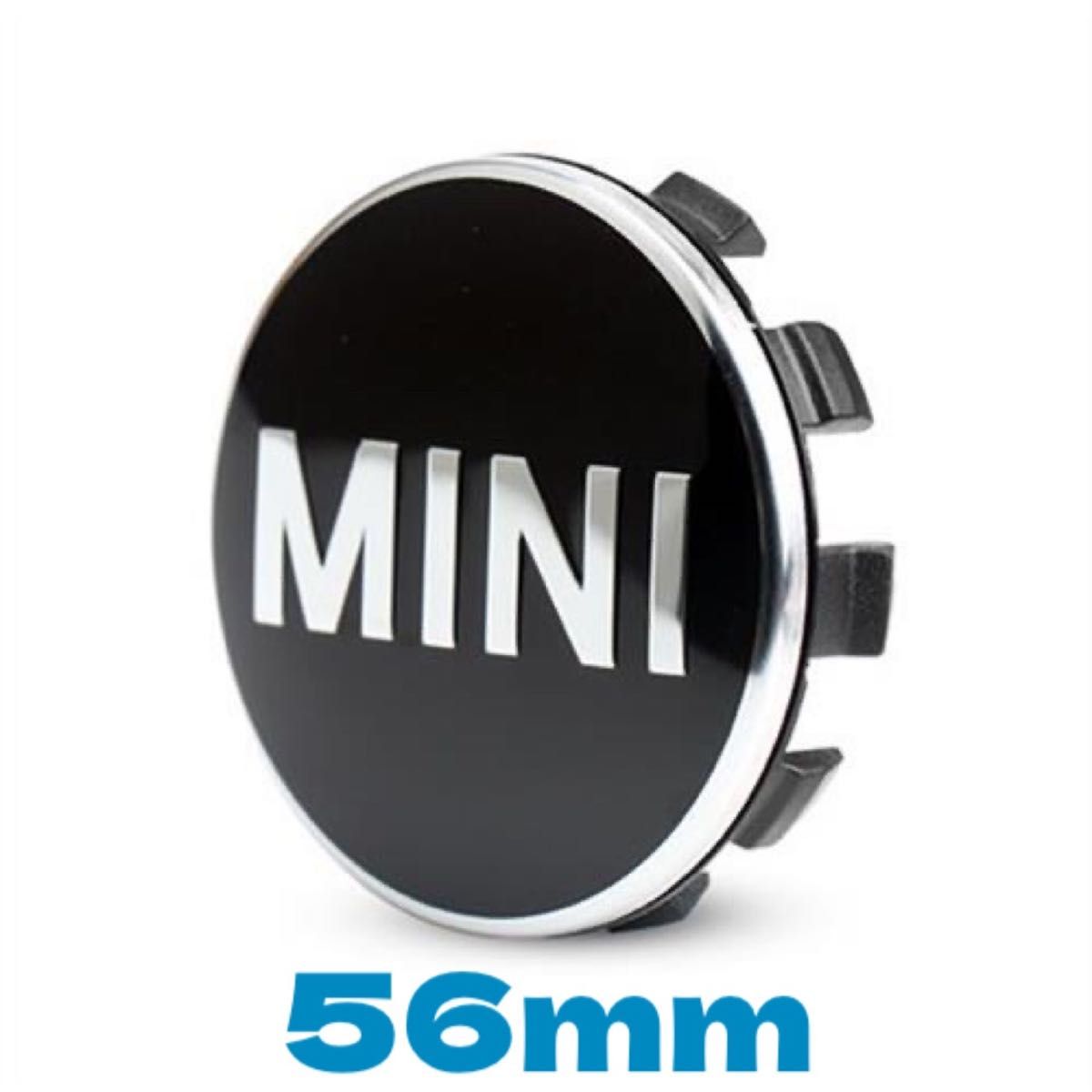 ミニクーパー　MINI　ブラック ホイールセンターキャップ　F系　56mm 4個セット ブラック