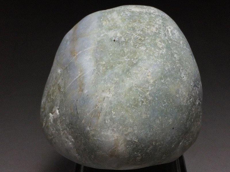  thread fish river city ..( jade ) raw ore sea stone blue green *573g* 43