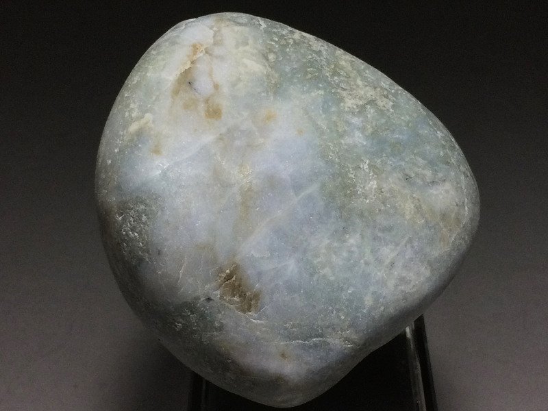  thread fish river city ..( jade ) raw ore sea stone blue green *573g* 43