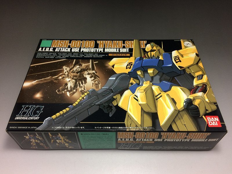 【未組立保管品】バンダイ(BANDAI) 機動戦士Zガンダム 1/144 MSN-00100 「百式」 HG ゴールドメッキ ガンプラ プラモデル ◆23_画像1