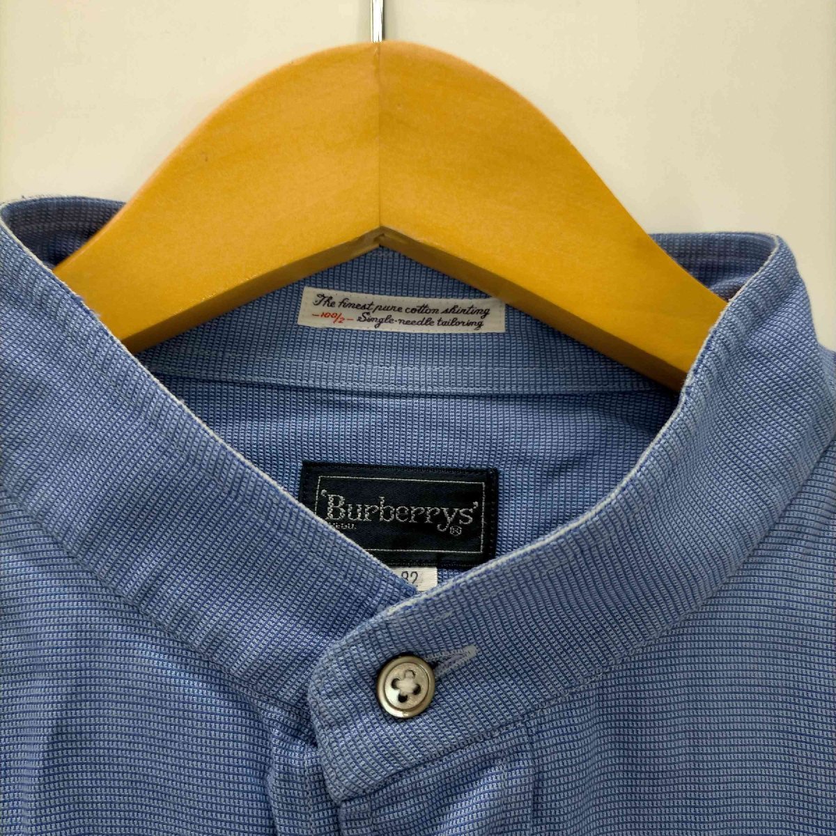 BURBERRYS(バーバリーズ) L/S バンドカラーシャツ メンズ 42-82 中古 古着 0308_画像3