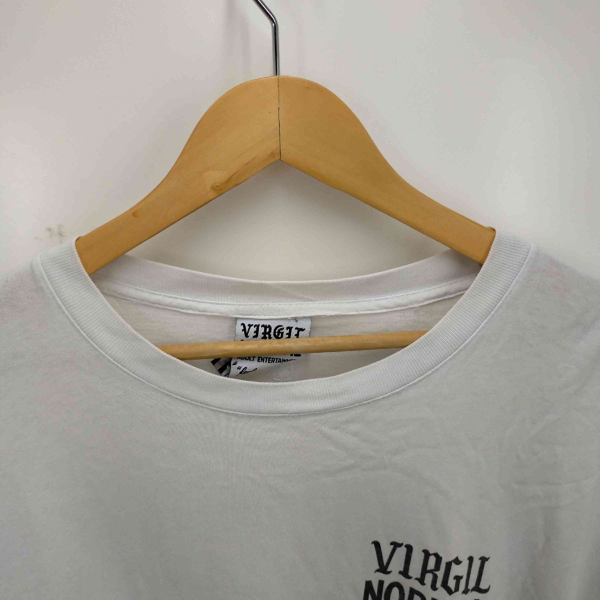 VIRGIL NORMAL(ヴァージルノーマル) クルーネック背面ビッグプリントTシャツ メンズ JPN： 中古 古着 0744_画像3