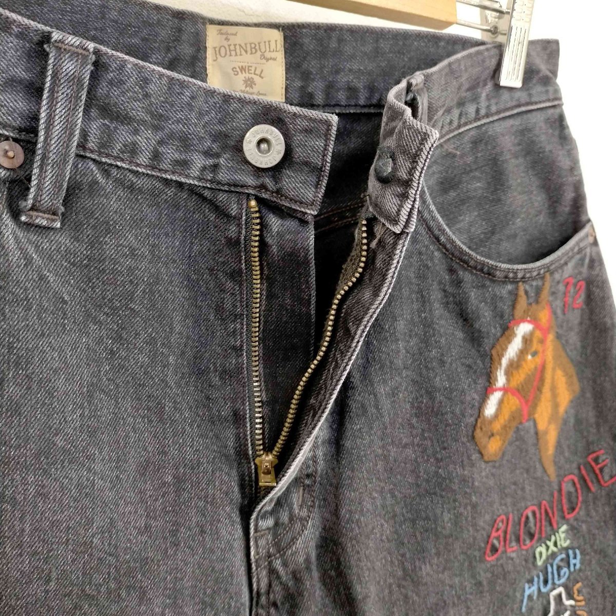 Johnbull(ジョンブル) Swell Vintage 刺繍レギュラージーンズ メンズ 30 中古 古着 0345_画像3