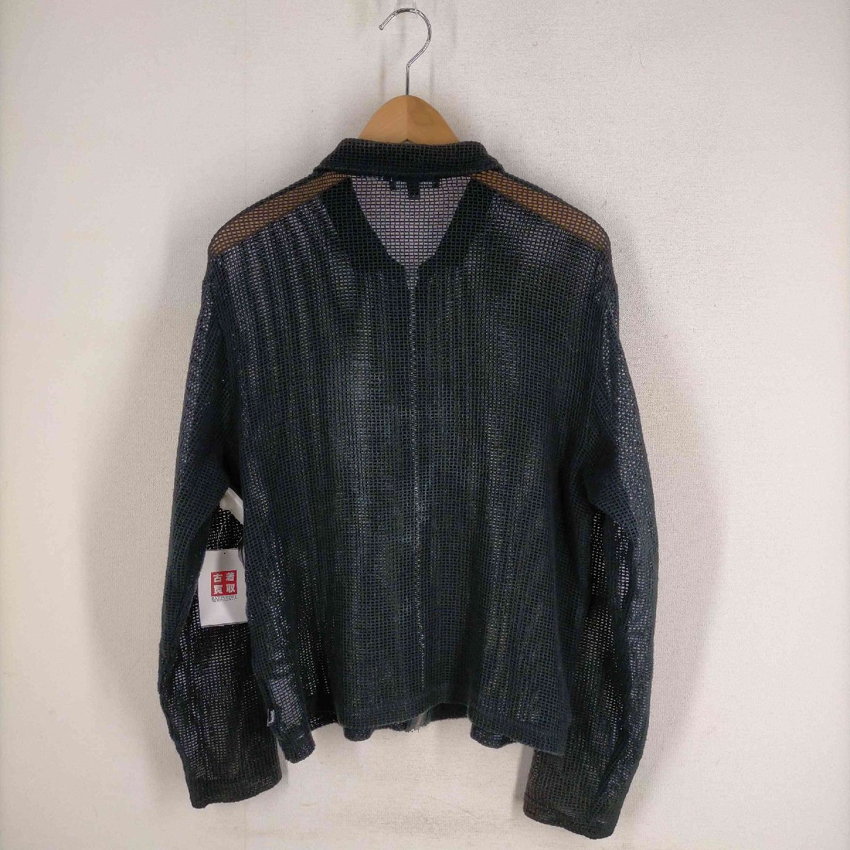 Stussy(ステューシー) COTTON MESH ZIP LS SHIRT ジップシャツ メンズ S 中古 古着 0548_画像2