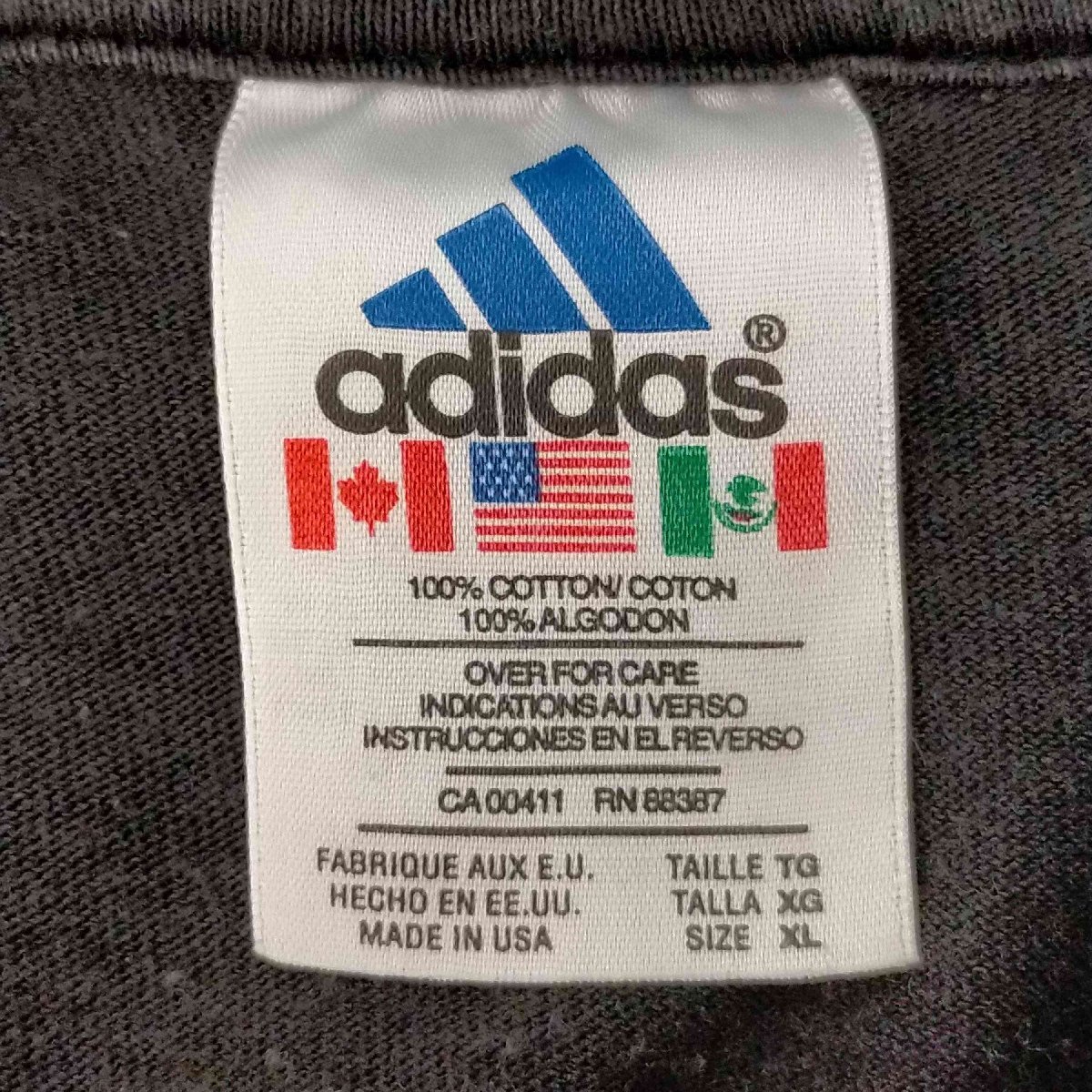 adidas(アディダス) トレフォイルロゴ クルーネックオーバーサイズTシャツ メンズ JPN：XL 中古 古着 0543_画像6