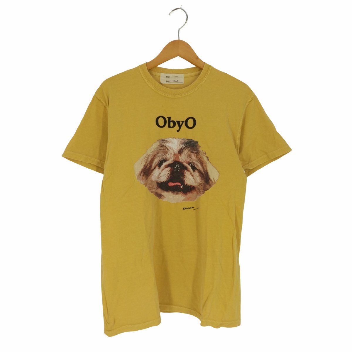 77circa(ナナナナサーカ) ONE by ONE obyo print tee レディース 表記無 中古 古着 0229_画像1